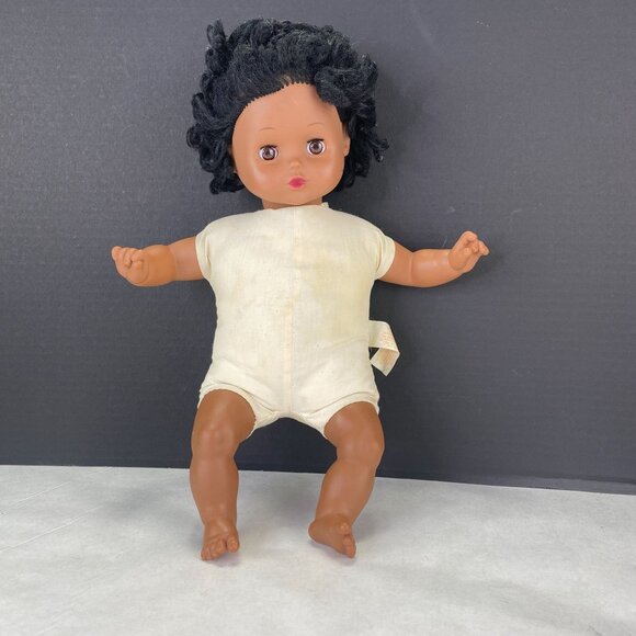 Vintage 80s Playmates African American Soft Body Baby Doll - Picture 3 of 10
